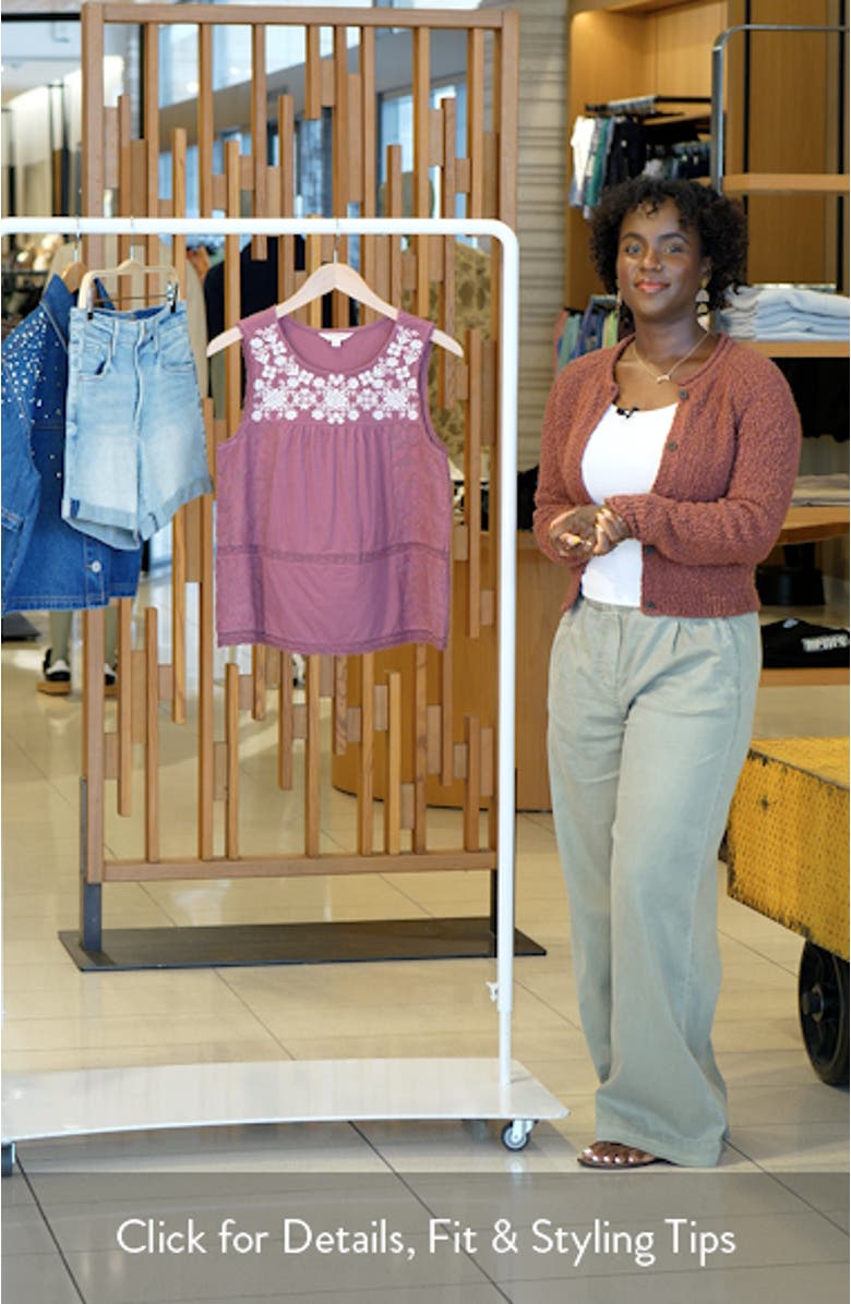 Embroidered Cotton Tank, sales video thumbnail