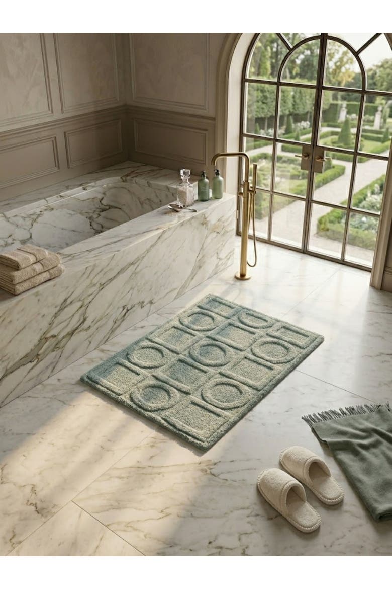 Almaty Bath Mat 24"X36", Alternate, color, Teal