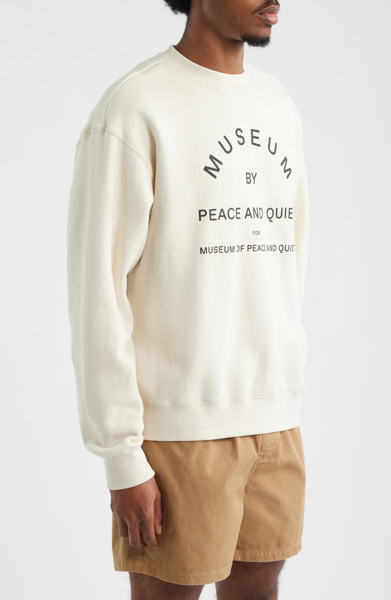 Museum of Peace & Quiet Logo Sweatshirt, Alternate, color, Bone