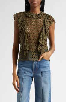 Daevy Cutout Ruffle Top