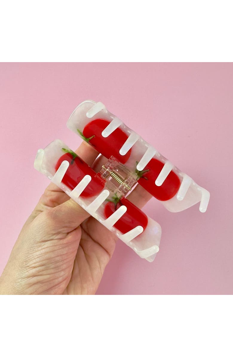 Centinelle Tomatoes Hair Claw, Alternate, color, Red