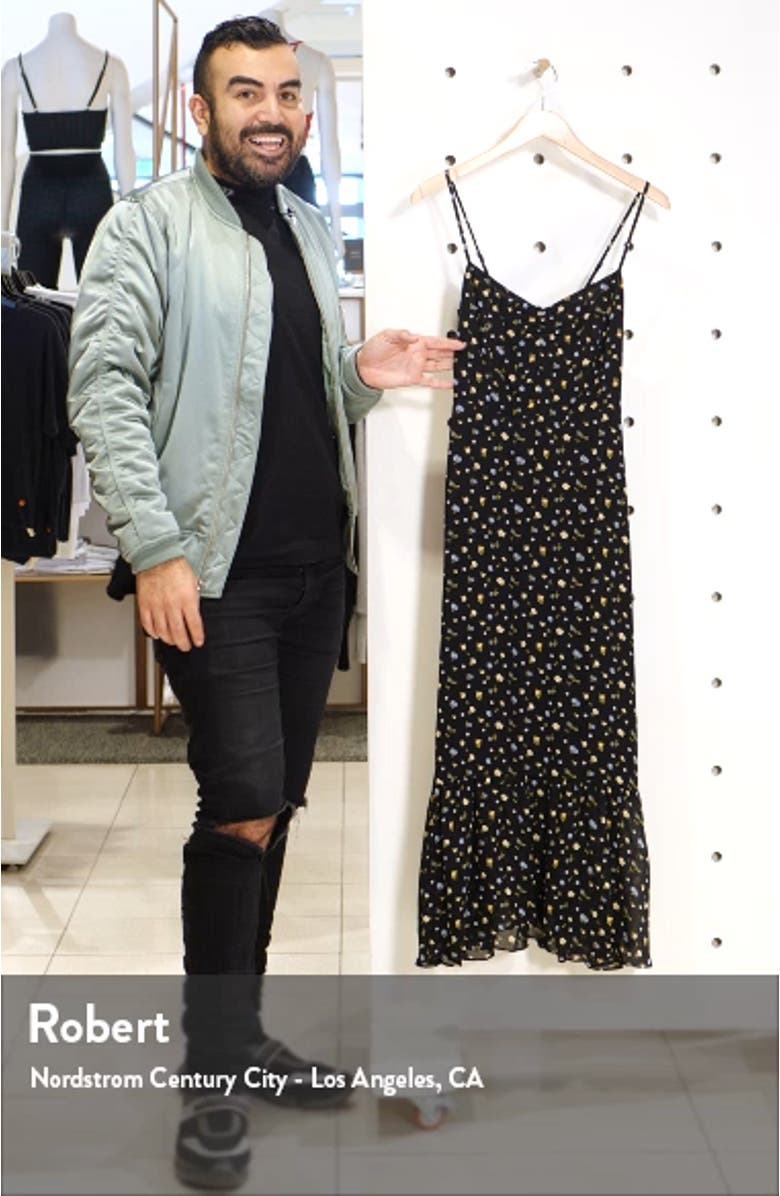 Emersyn Floral Ruffle Hem Maxi Dress, sales video thumbnail