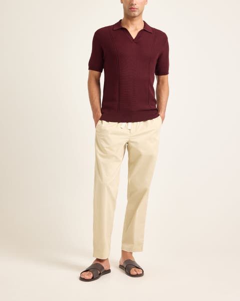 Horton Pique Tailored-Fit Polo Shirt