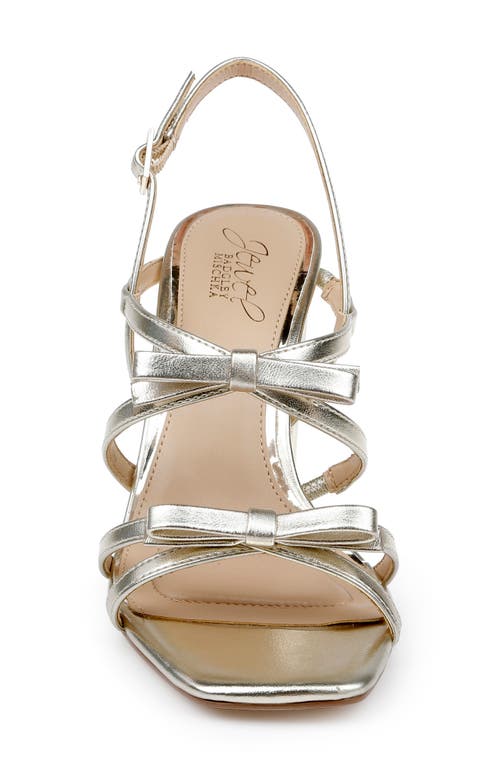 Jewel Badgley Mischka Eliza Strappy Slingback Sandal In Silver