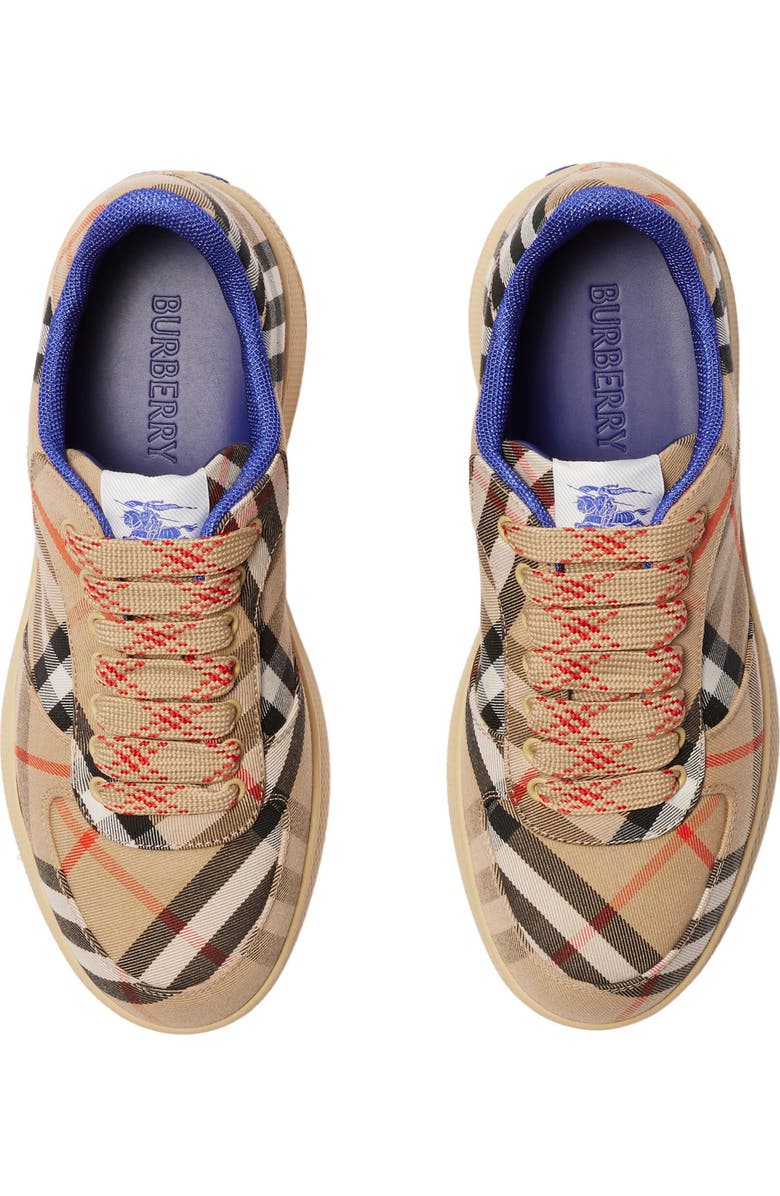 Burberry Terrace Check Sneaker, Alternate, color, Sand