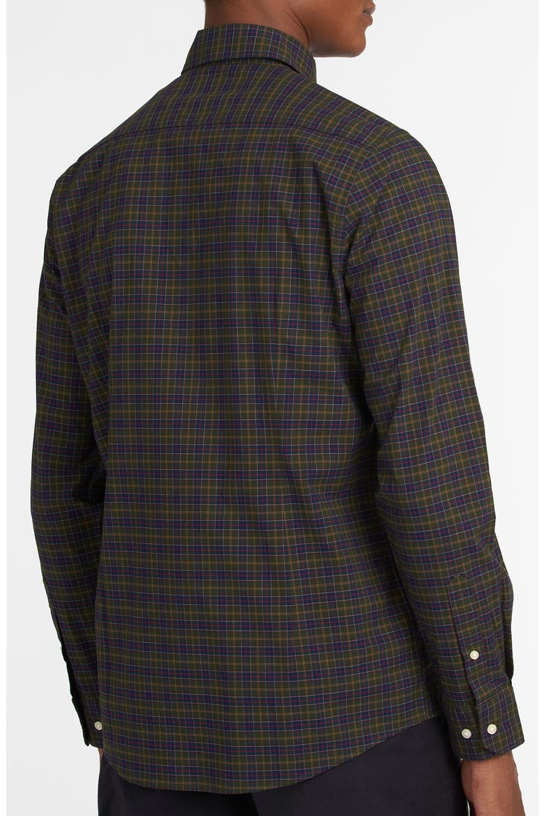 Lomond Tailored Fit Plaid Stretch Cotton Button-Down Shirt, Alternate, color, CLASSIC TARTAN