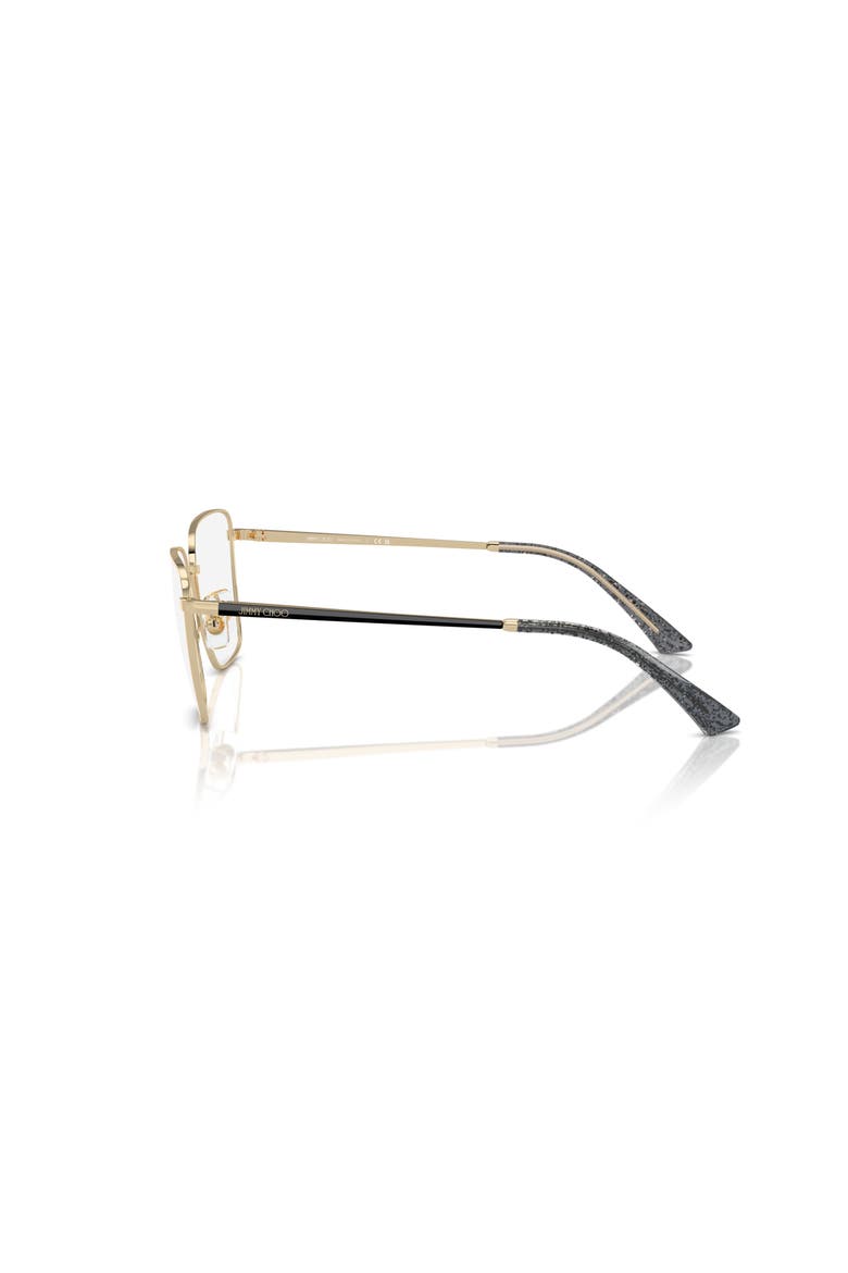 55mm Rectangle optical glasses, Alternate, color, Gold