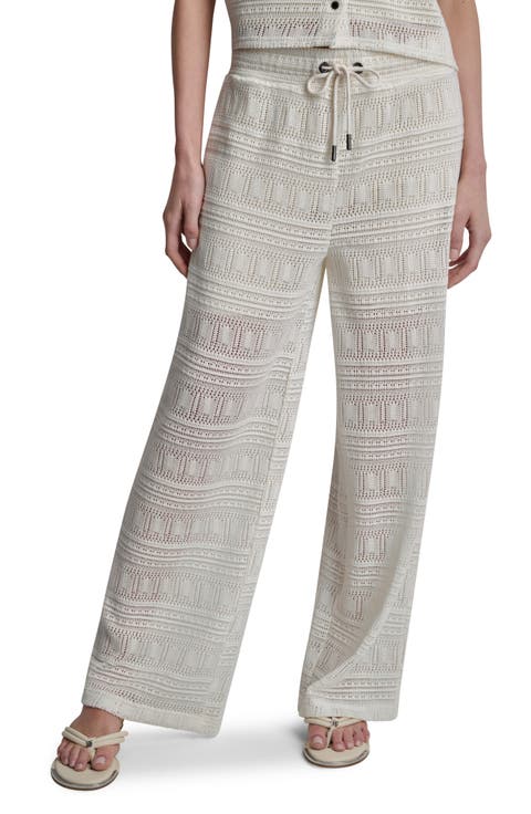 Open Stitch Drawstring Pants