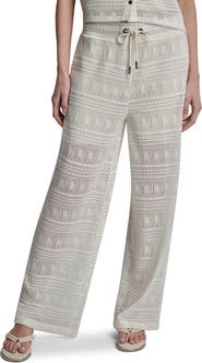 DKNY Open Stitch Drawstring Pants