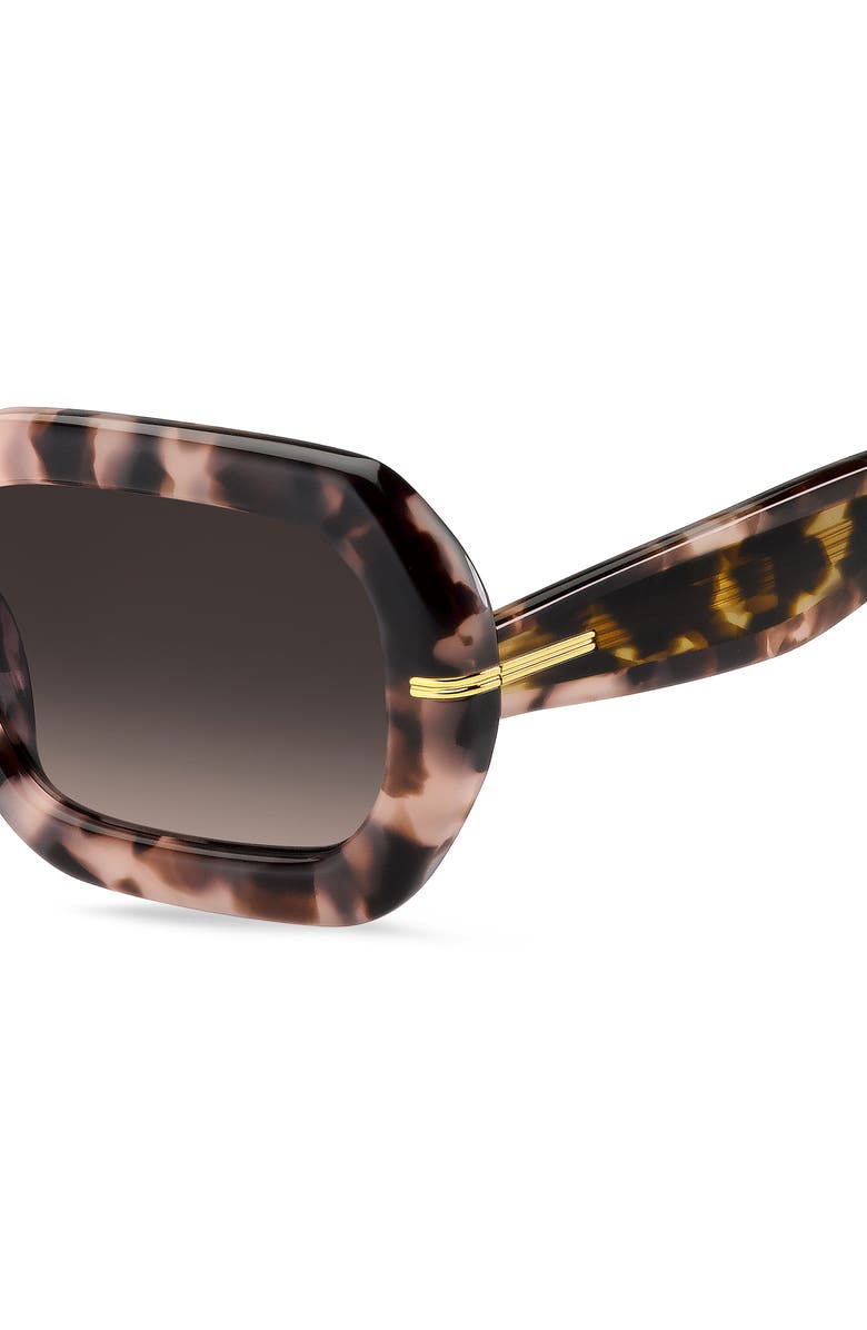 BOSS 54mm Rectangular Sunglasses, Alternate, color, Pink Multi
