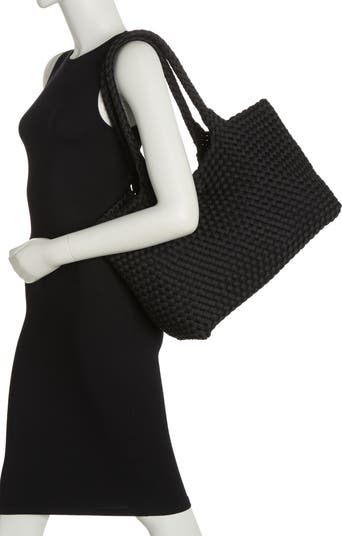 Woven Large Tote Bag & Pouch Set