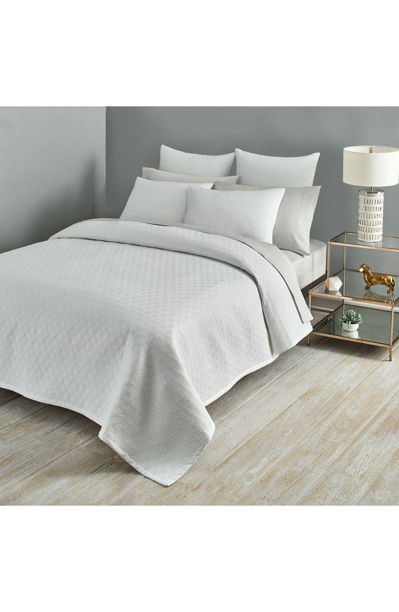 Ted Baker London Quilted Scallop Coverlet - Full/Queen, Alternate, color,