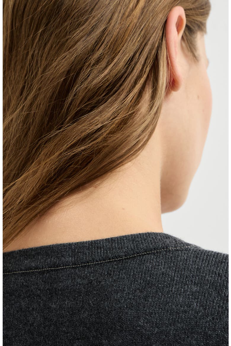 Cashmere sweater with monili, Alternate, color, Dark Grey