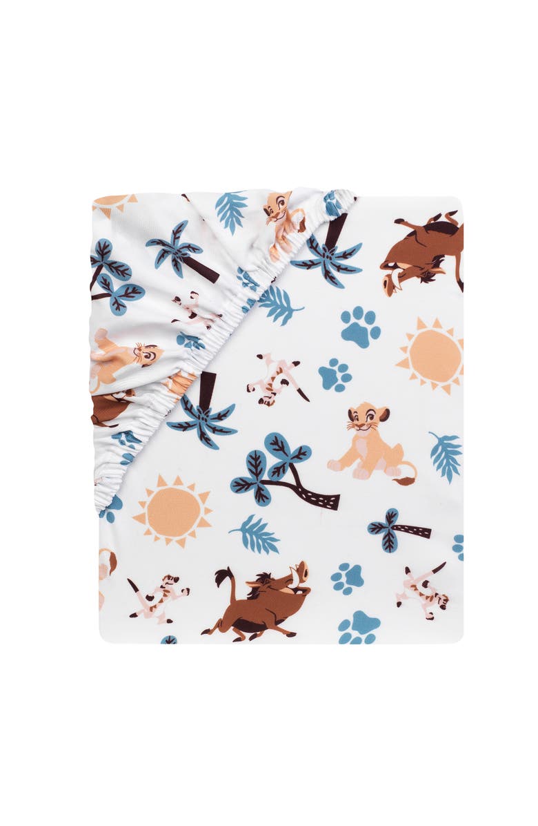 Lambs & Ivy Disney Baby Lion King Adventure 3-Piece Mini Crib Bedding Set, Alternate, color, Blue