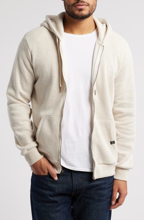Men's Ivory Zip Up Hoodies | Nordstrom
