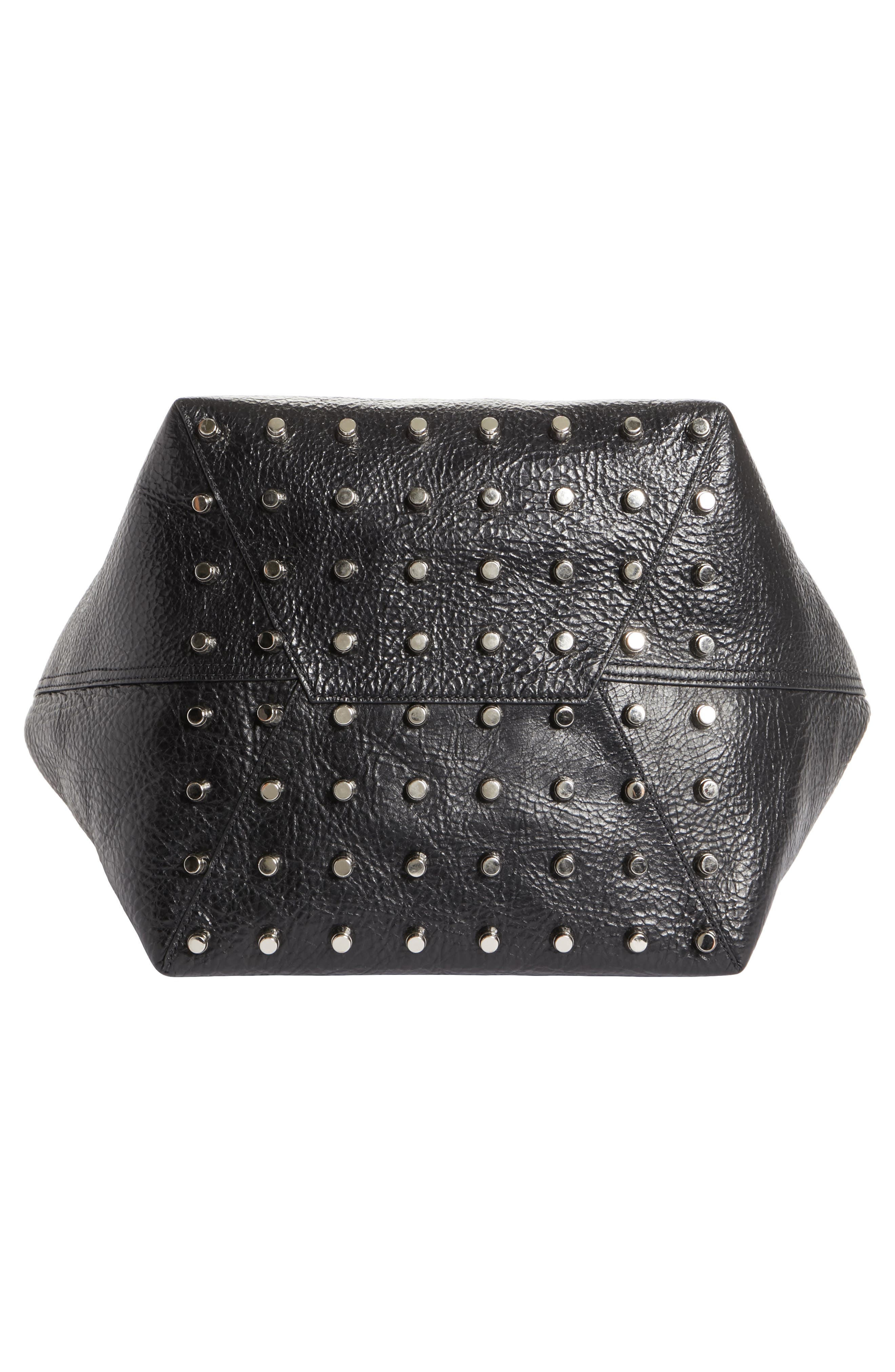 Alexander Wang Large Roxy Covered Chain Leather Bucket Bag, Alternate, color, 