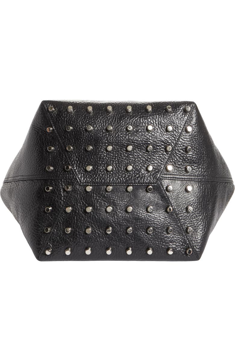 Alexander Wang Large Roxy Covered Chain Leather Bucket Bag, Alternate, color,