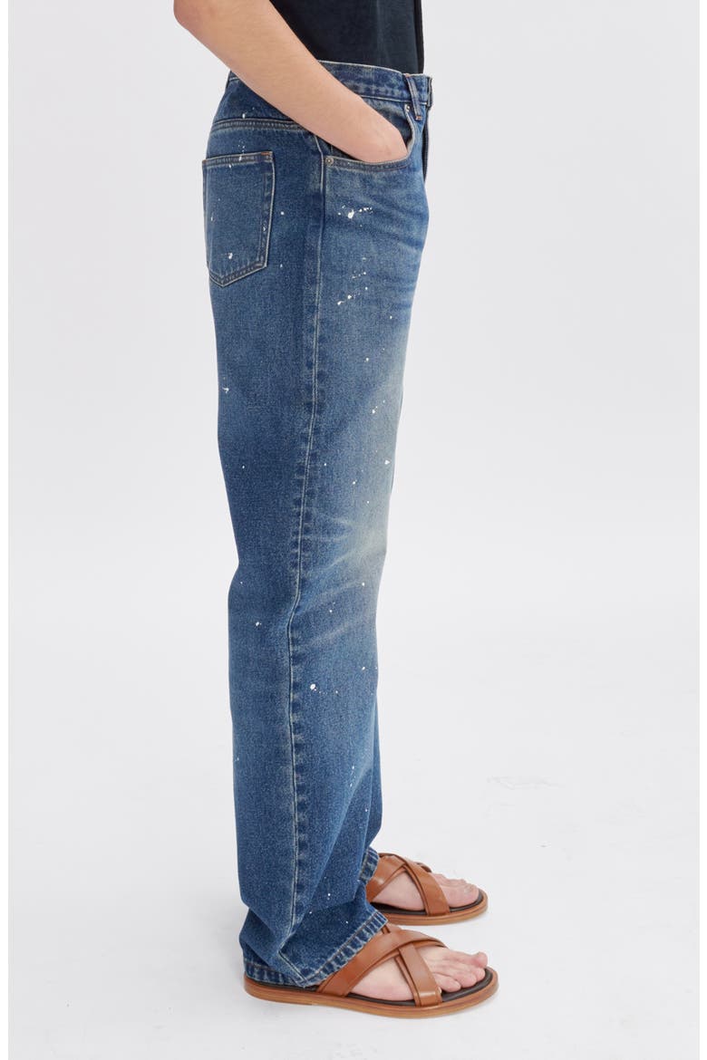 Relaxed Straight Leg Jeans, Alternate, color, IAL WASHED INDIGO