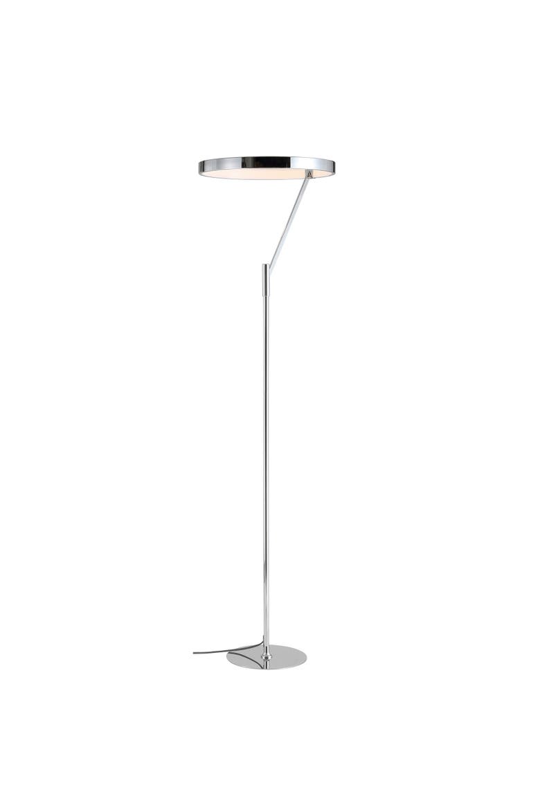 Owen 66.7" Integrated LED Metal Floor Lamp, Main, color, Chrome