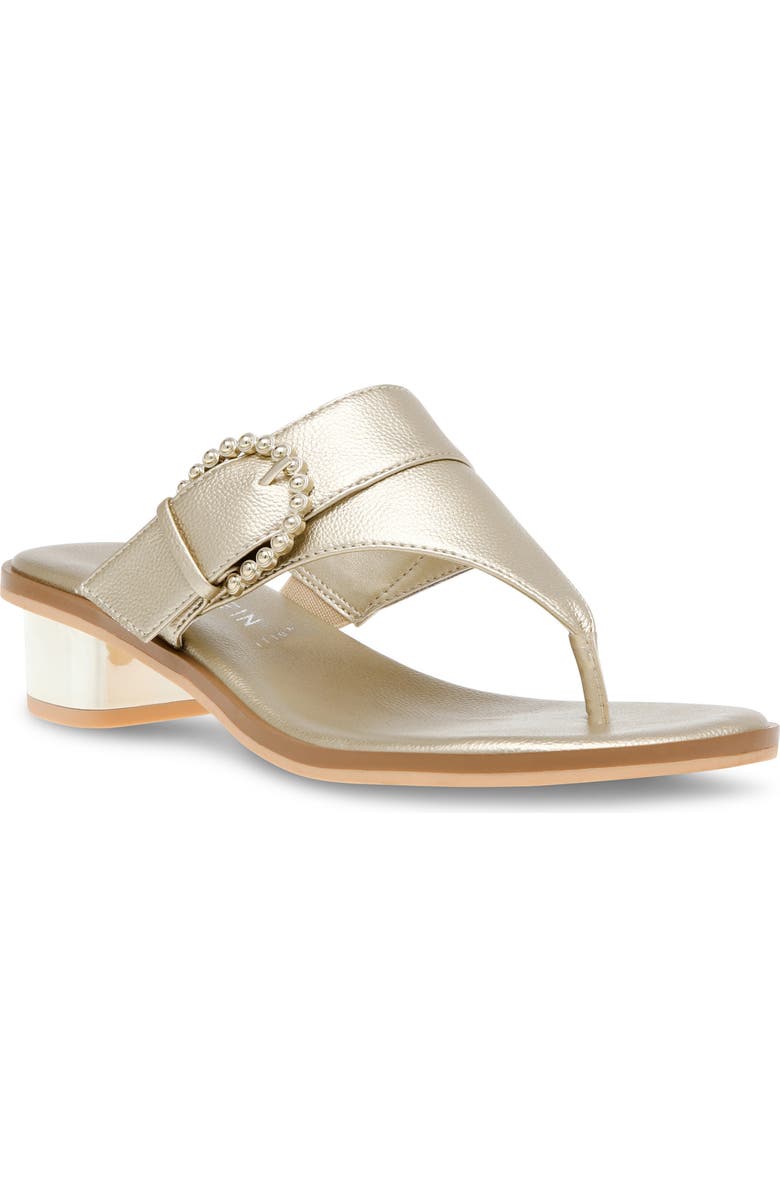 Anne Klein Thessy Sandal, Main, color, Platinum