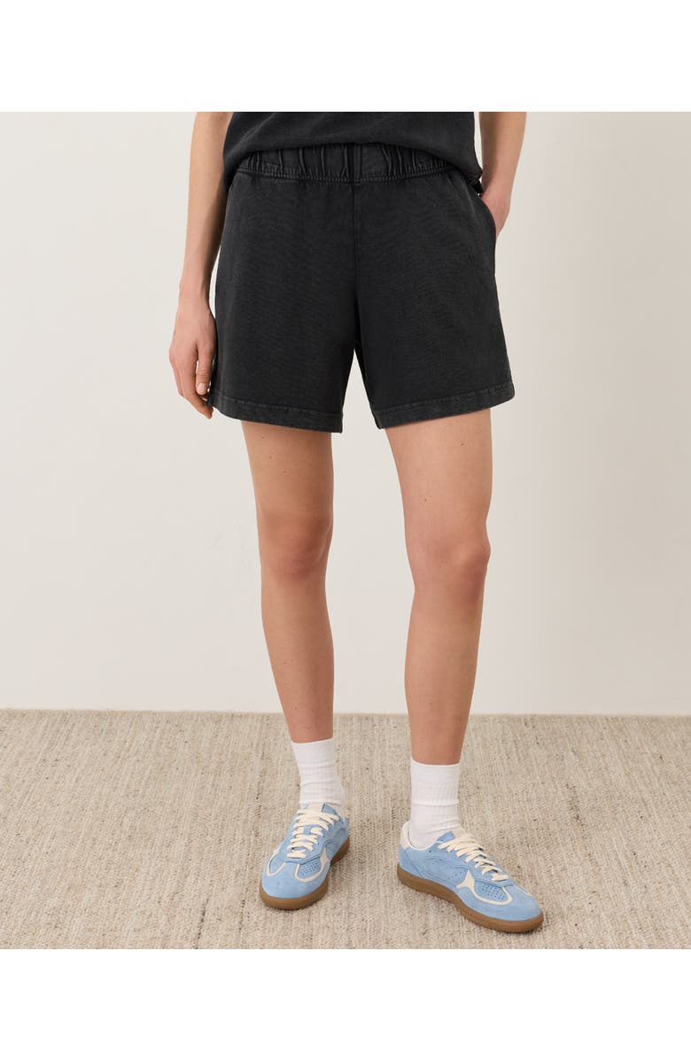 Pact Organic Cotton Weekends Beach Short, Main, color, Washed Black