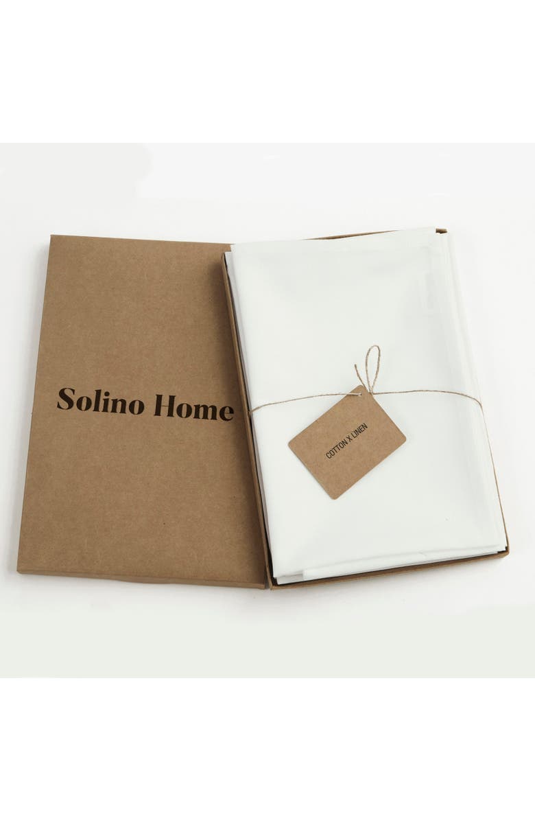 Solino Home Cotton Linen Dinner Napkins - Dru - Set of 6, 20" x 20", Alternate, color, 