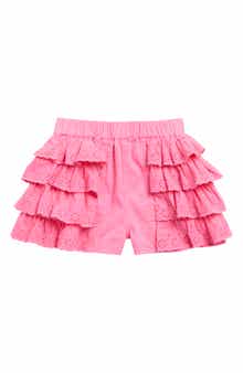 Flapdoodles Kids' Eyelet Tiered Shorts
