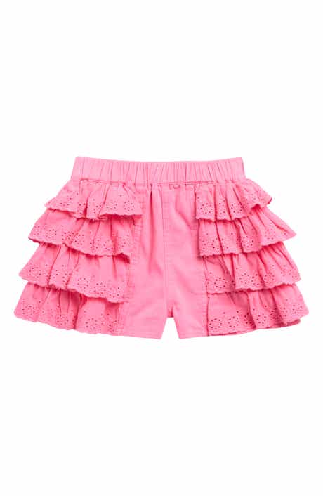 Flapdoodles Kids' Eyelet Tiered Shorts