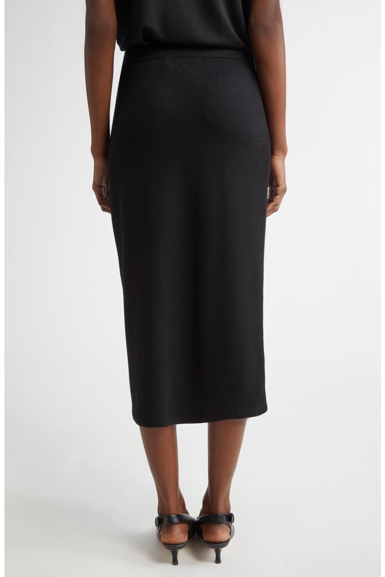 Midi Sweater Skirt, Alternate, color, BLACK