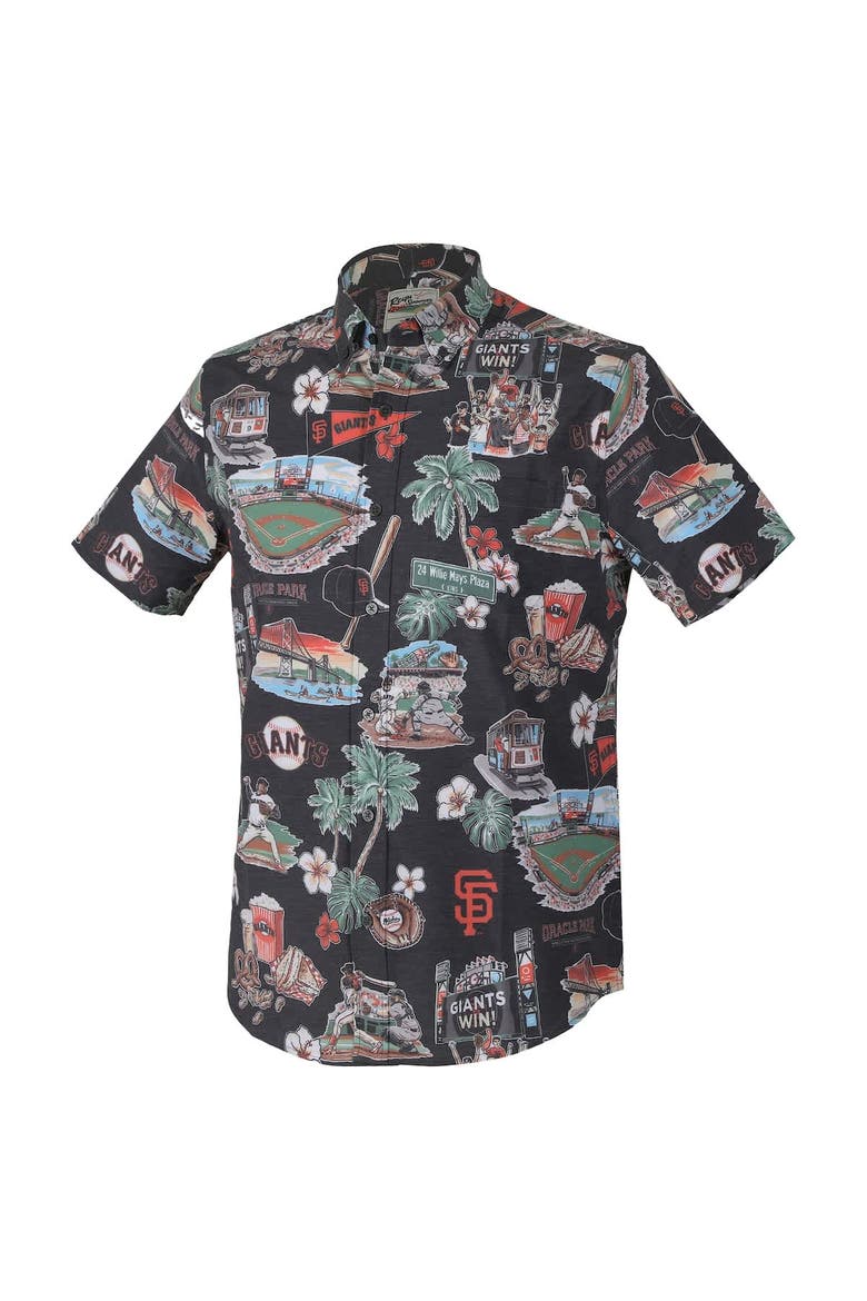Men's Reyn Spooner  Black San Francisco Giants Scenic Tri-Blend Performance Button-Up Top, Alternate, color, Black