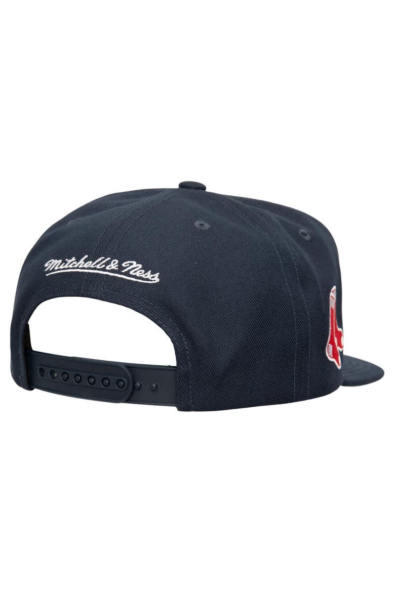 Mitchell & Ness Men's Mitchell & Ness Navy Boston Red Sox Double Up Snapback Hat, Alternate, color, Navy