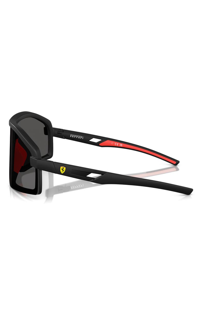 Scuderia Ferrari 43mm Shield Sunglasses, Alternate, color, Matte Black