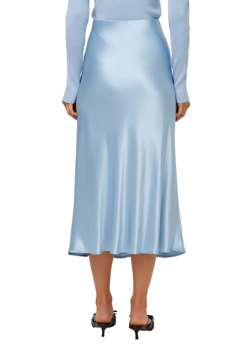 Mia Bias Midi Skirt, Alternate, color, GLACIER