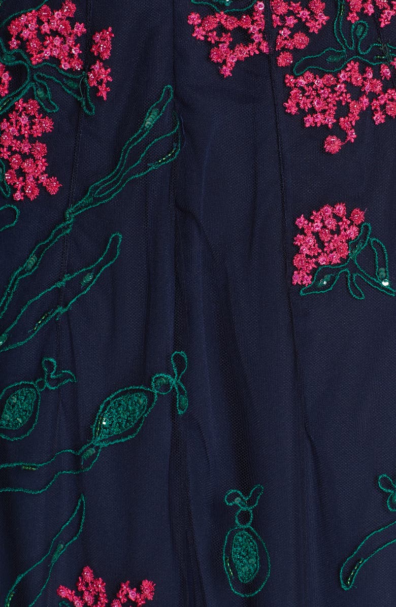 Carolina Herrera Floral Cocktail Dress, Alternate, color, 