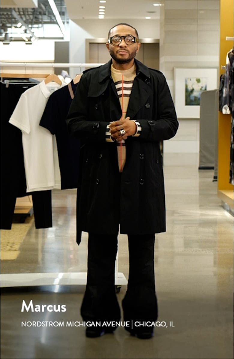 The Kensington Mid Cotton Gabardine Trench Coat, sales video thumbnail