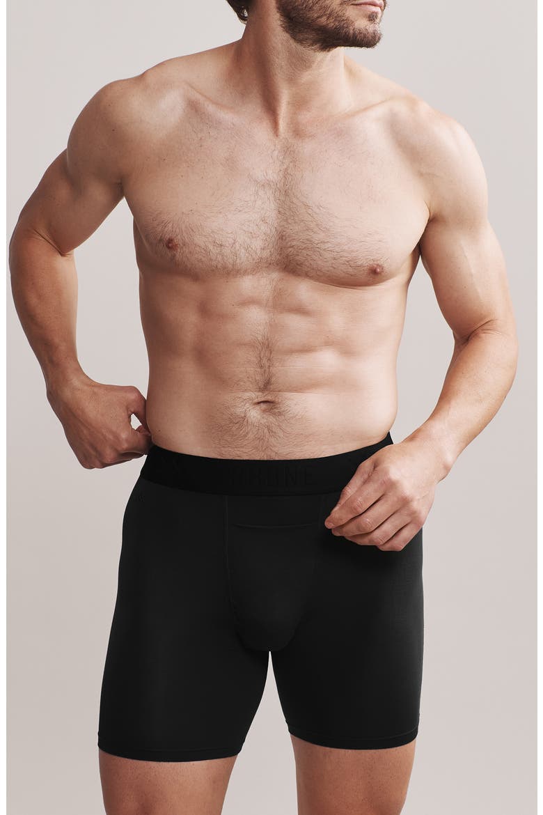 C.O.R. 6-Inch Boxer Briefs, Main, color, PURE BLACK
