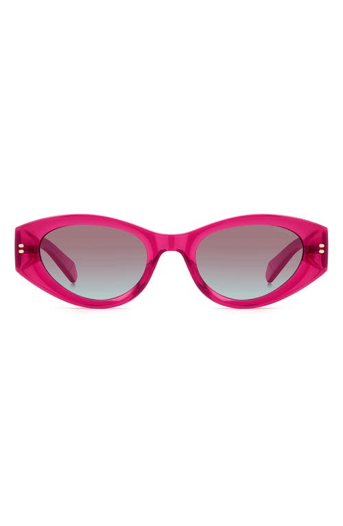 Polaroid 51mm Polarized Cat Eye Sunglasses