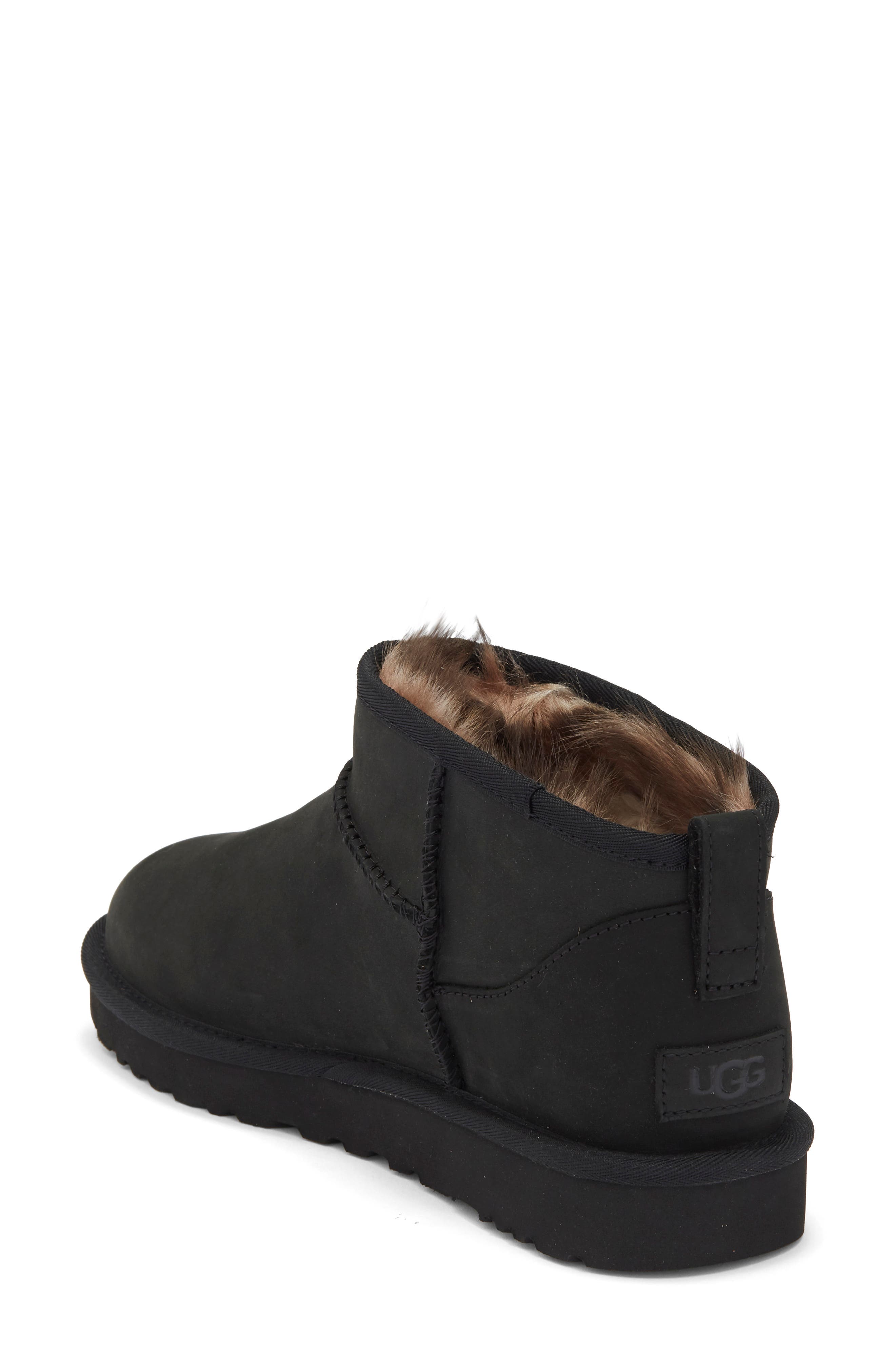 Classic Ultra Mini Nubuck Bootie, Alternate, color, BLACK