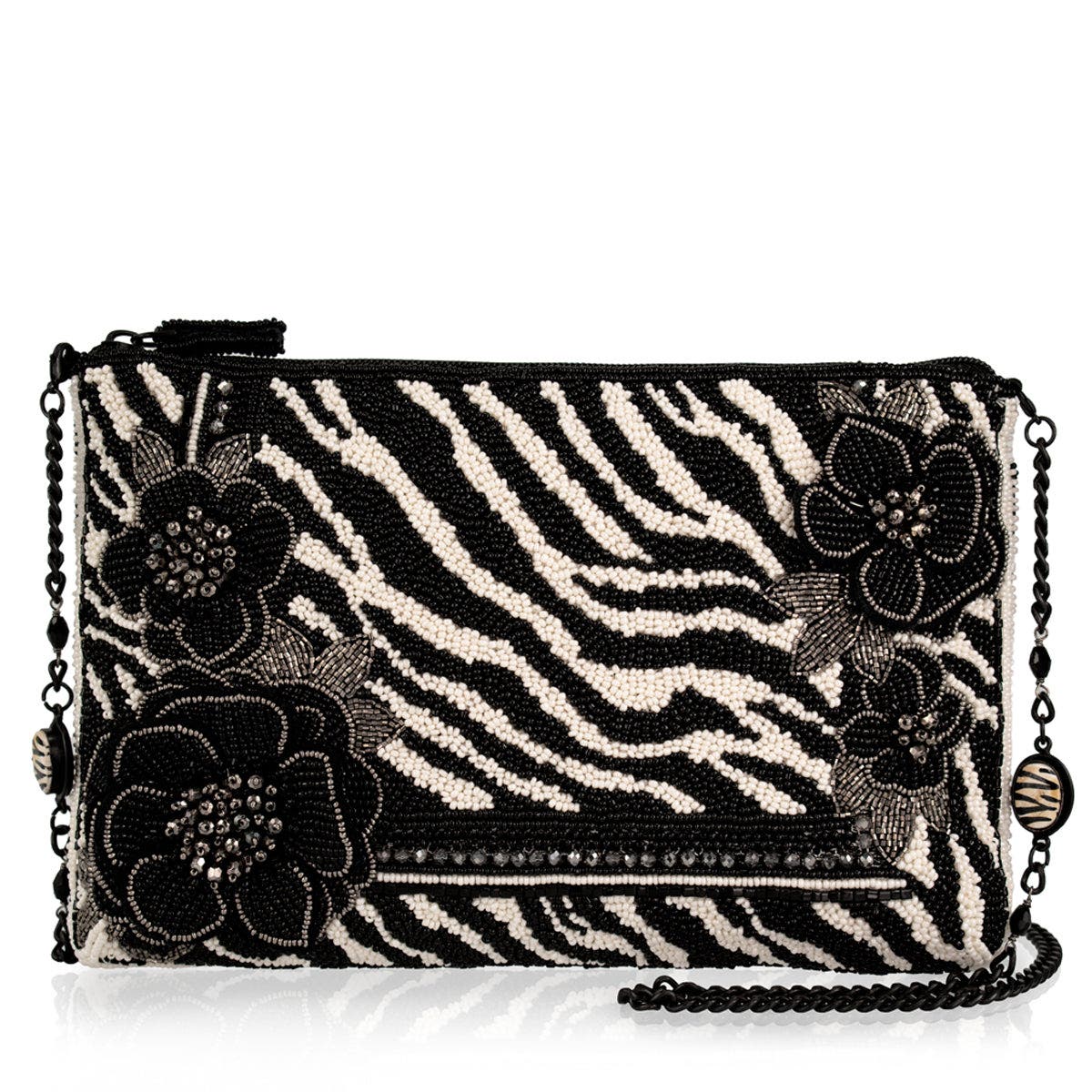 Mary Frances Accessories Primal Balance Crossbody Handbag, Main, color, White / Black