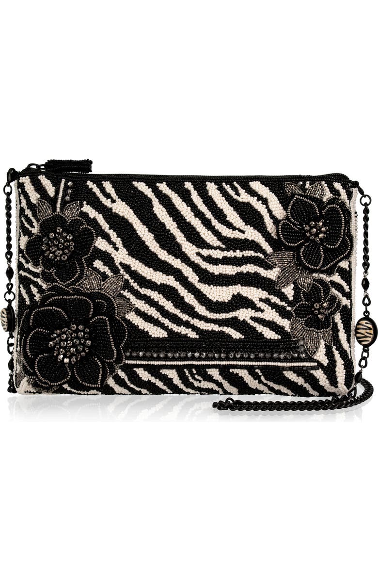 Mary Frances Accessories Primal Balance Crossbody Handbag, Main, color, White / Black