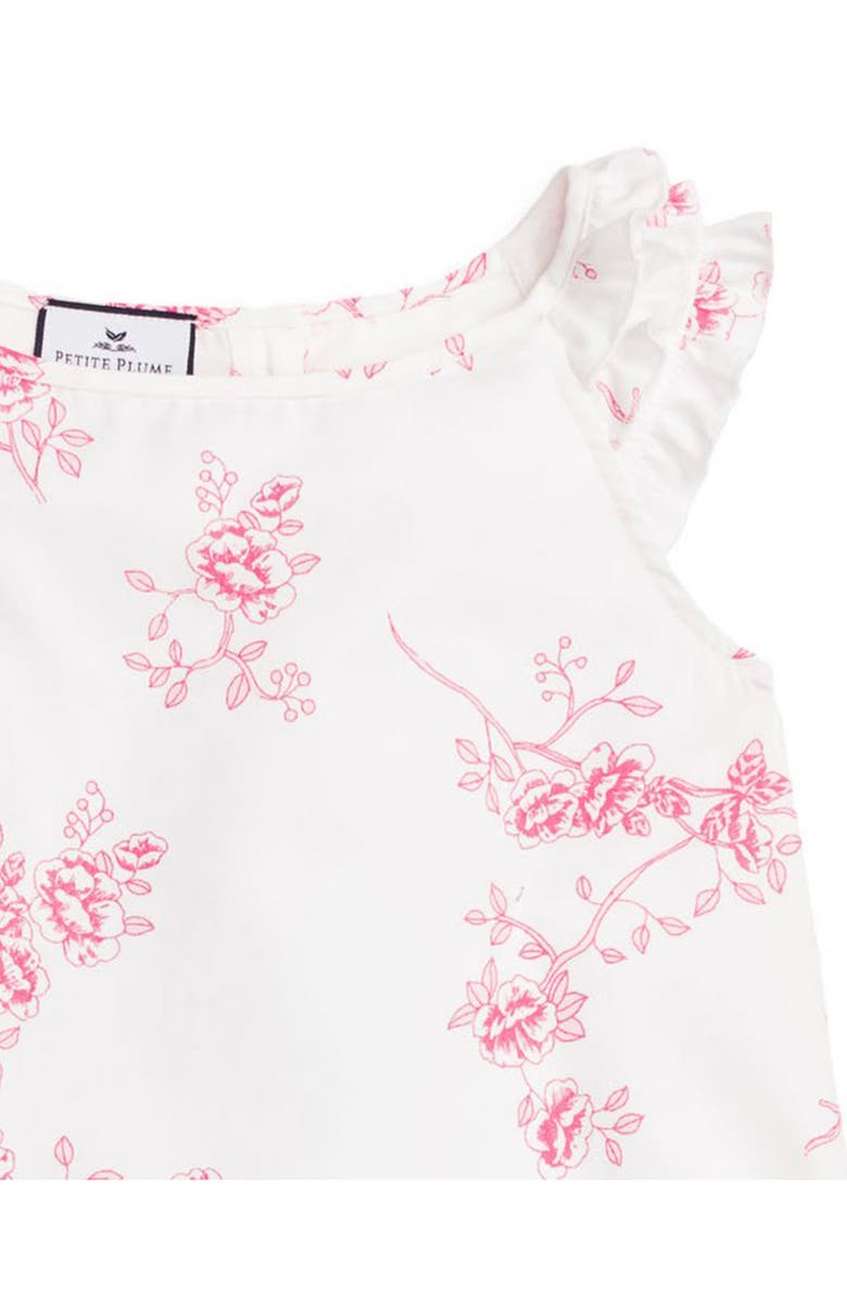 Petite Plume Amelia Brushed Cotton Blend Twill Nightgown, Alternate, color, White