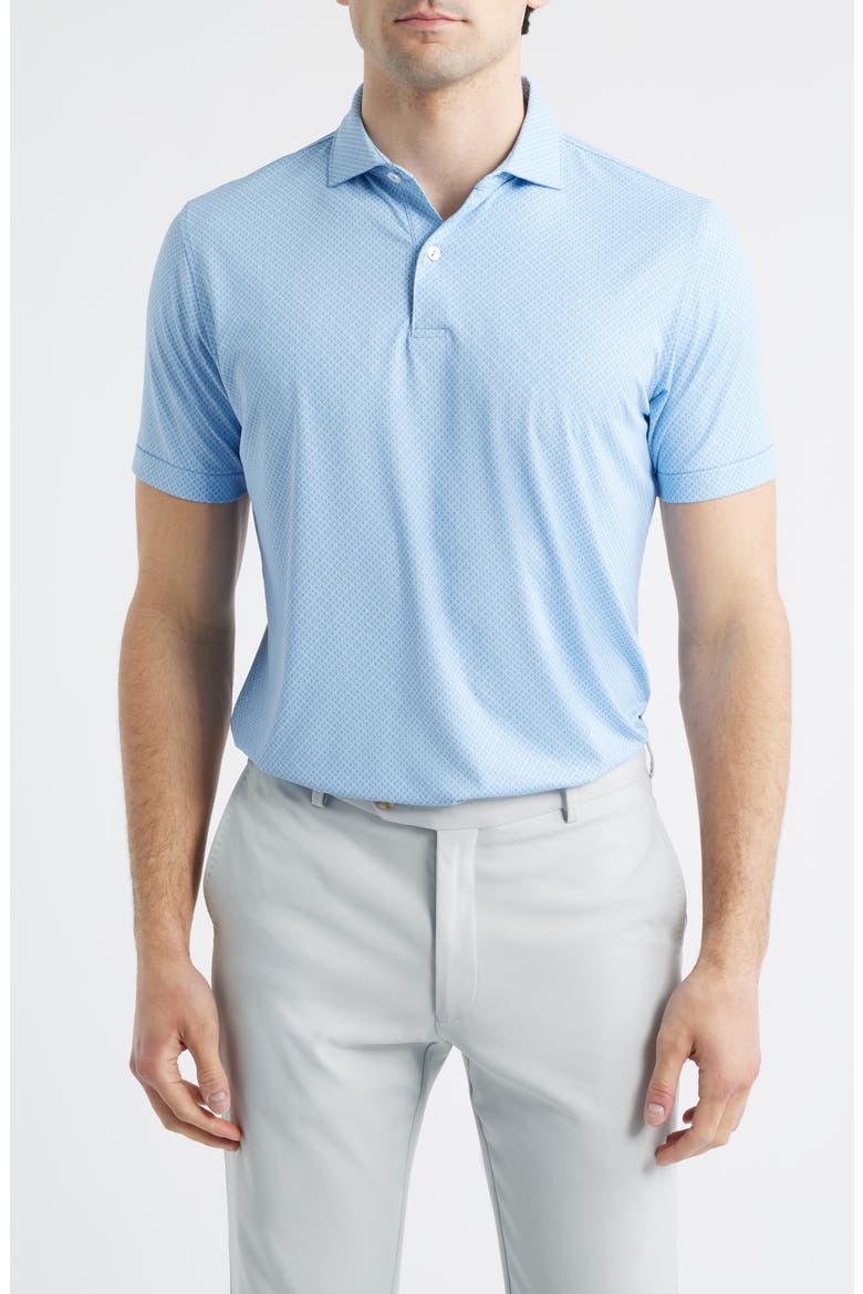 Granada Performance Jersey Golf Polo, Main, color, DUSK BLUE