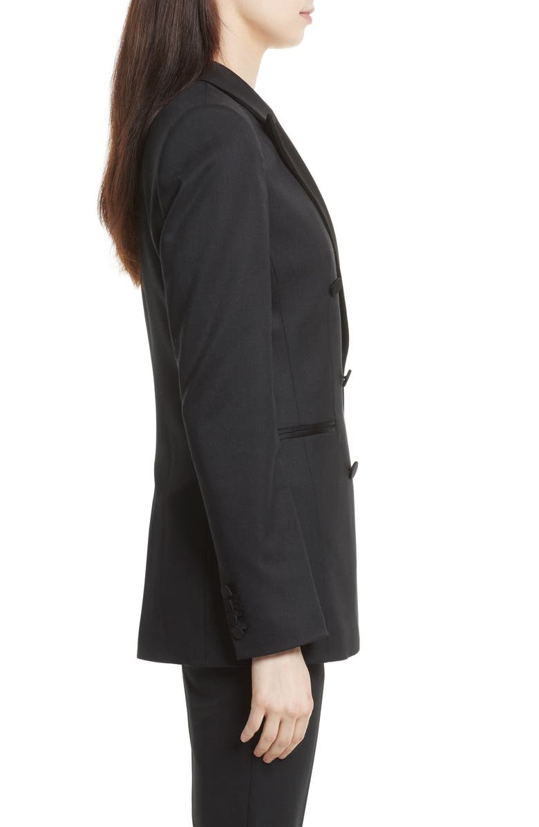 Theory Wool Blend Tuxedo Jacket, Alternate, color,