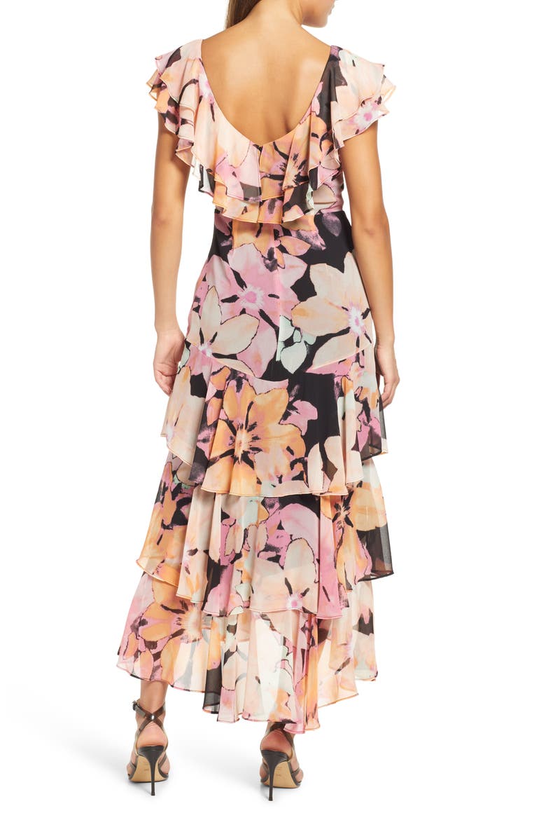 Chelsea Tiered Ruffle Maxi Dress, Alternate, color, BLACK ORCHID