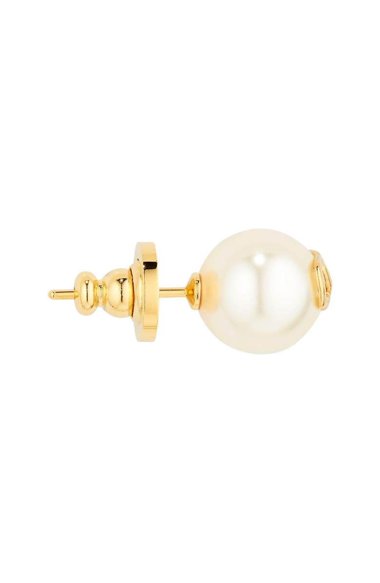 Valentino Garavani VLOGO Imitation Pearl Stud Earrings, Alternate, color, 