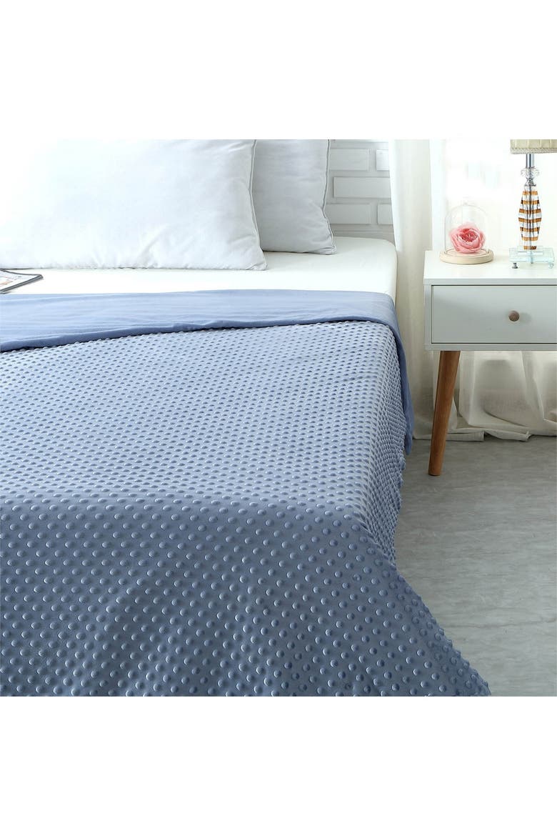 Cozy Tyme Adami Weighted 25lbs Blanket - Light Blue, Alternate, color, LIGHT BLUE