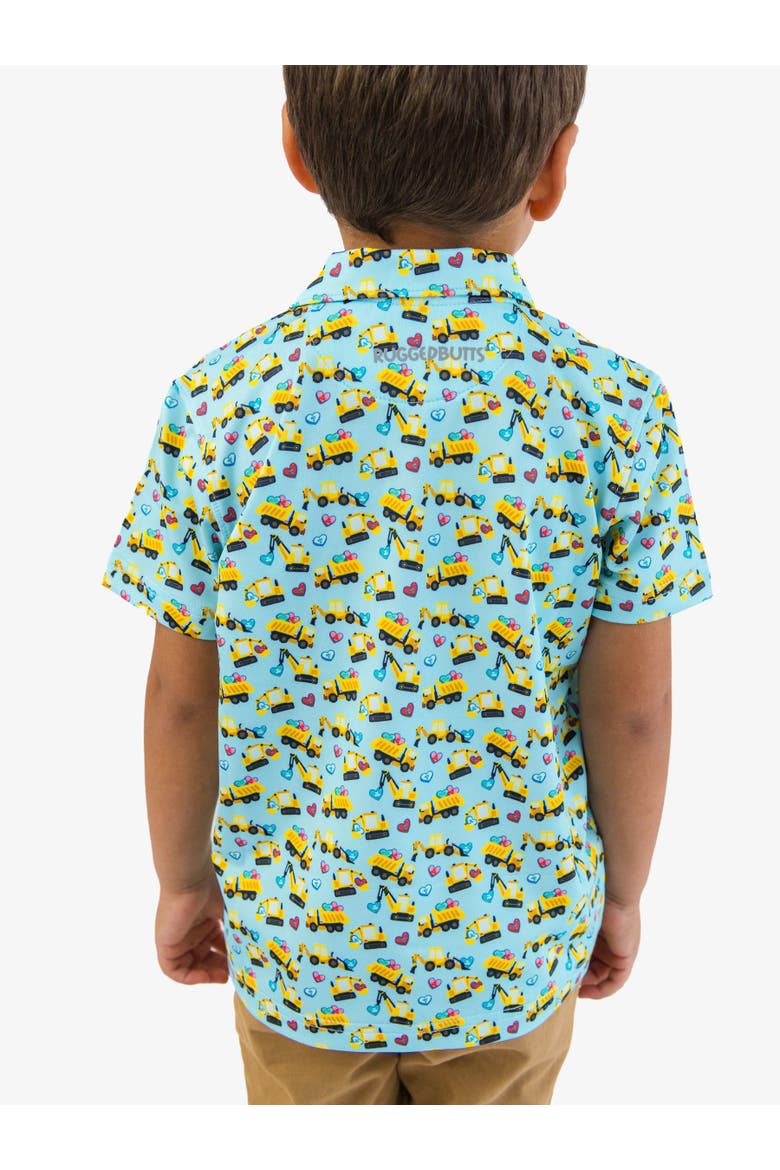 Boys Knit Short Sleeve Performance Polo, Alternate, color, Tiny Loads of Love