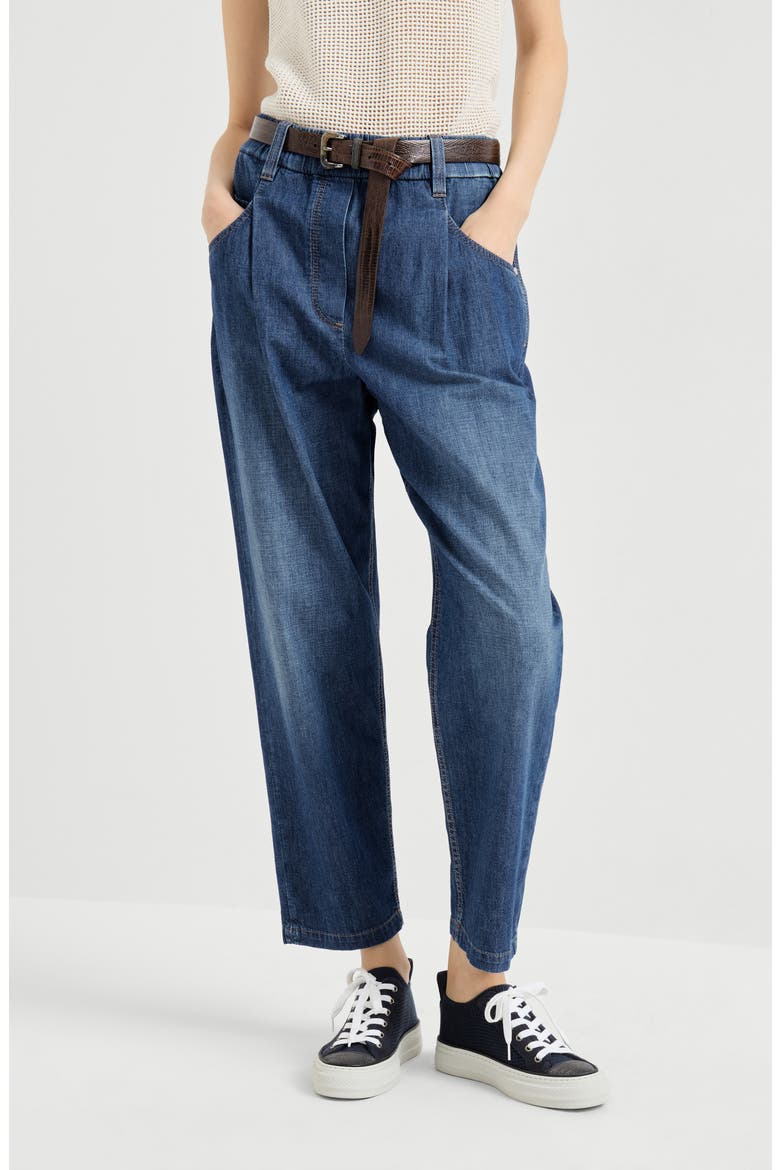 Five-pocket trousers, Main, color, Dark Denim