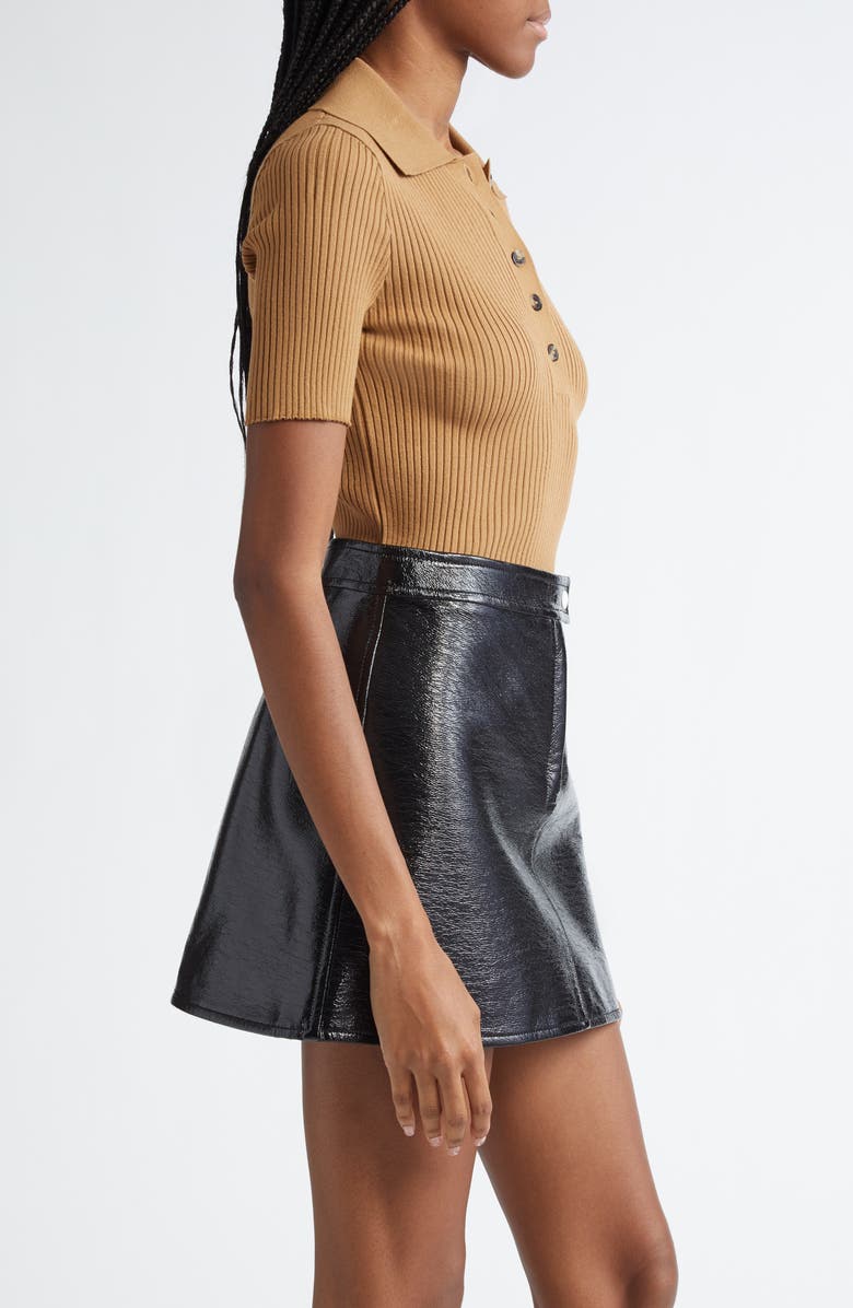 Courrèges Iconic Rib Polo, Alternate, color, 