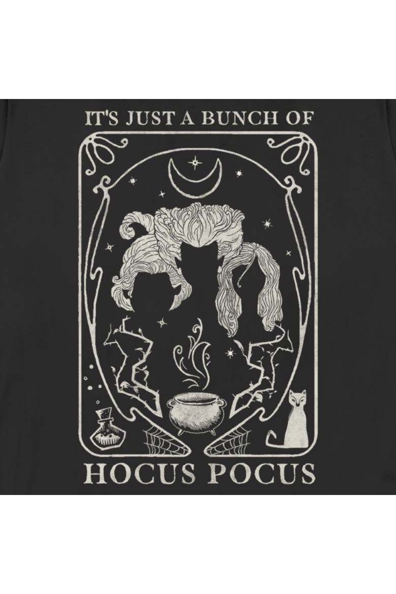 Women's Hocus Pocus Witch Tarot Card  Graphic T-Shirt, Alternate, color, Black